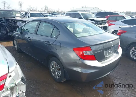 2012 Honda Civic Lx from USA, damaged, VIN 19XFB2F58CE031348